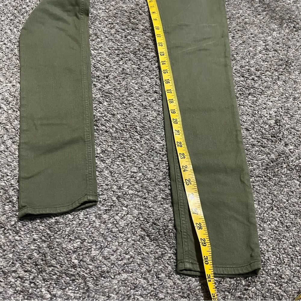 Rag & Bone‎ Mid Rise Skinny Army Olive Green Jeans Size 25 - Picture 12 of 14